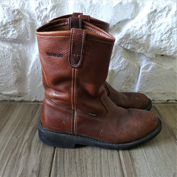 wolverine pull on work boots